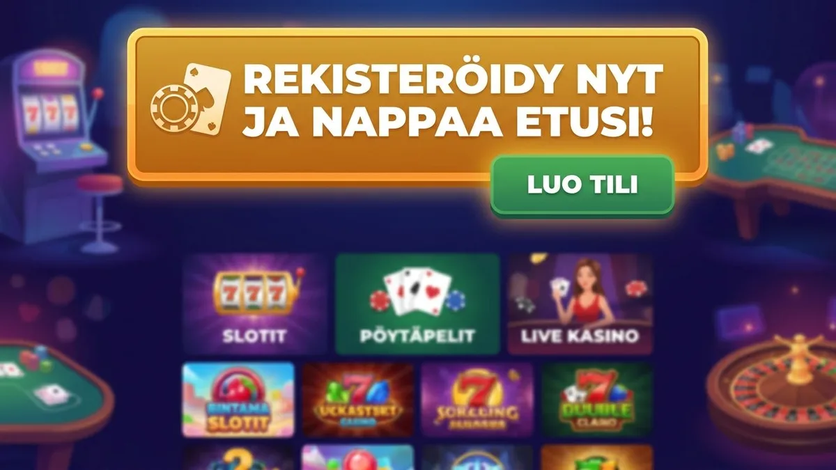 Rekisteröidy bonuksella
